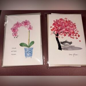 Set of two new Hallmark signature cards handmade